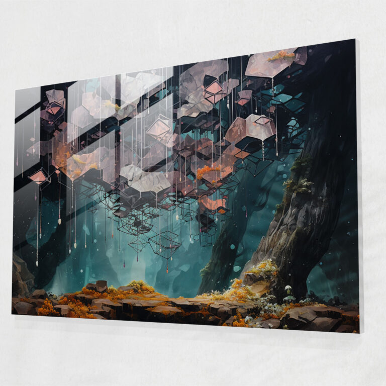 Blockchain Glass Print - Blockchain, Harmonious, Glass Print, Blockchain Symbols