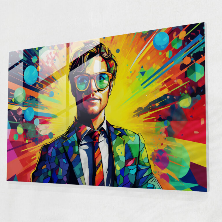 Blockchain Glass Wall Art - Blockchain, Modern Art, Glass Wall Art, Glass Art
