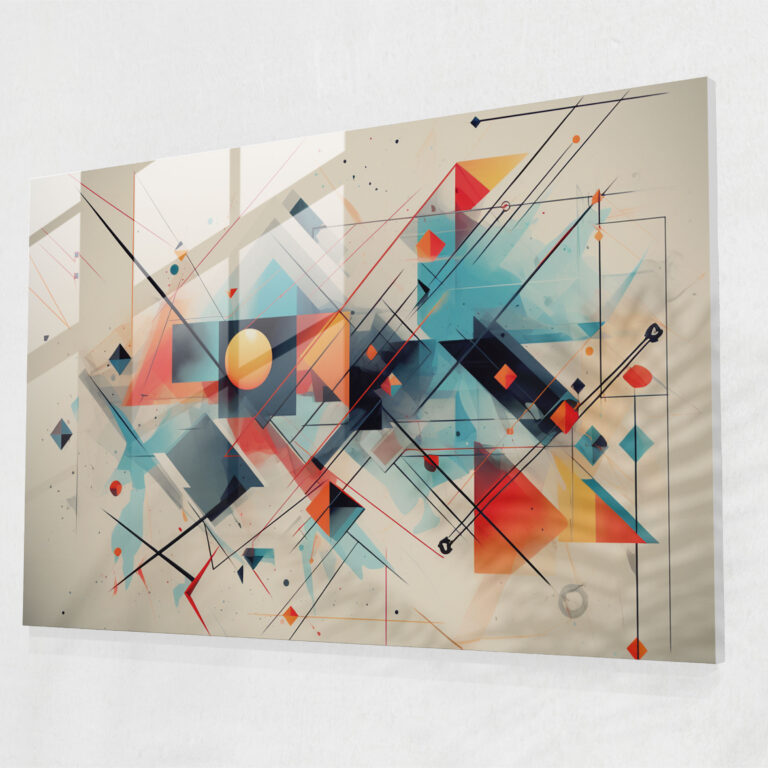 Blockchain Glass Wall Art - Blockchain, Glass Art, Transformative Potential, Wall Decoration