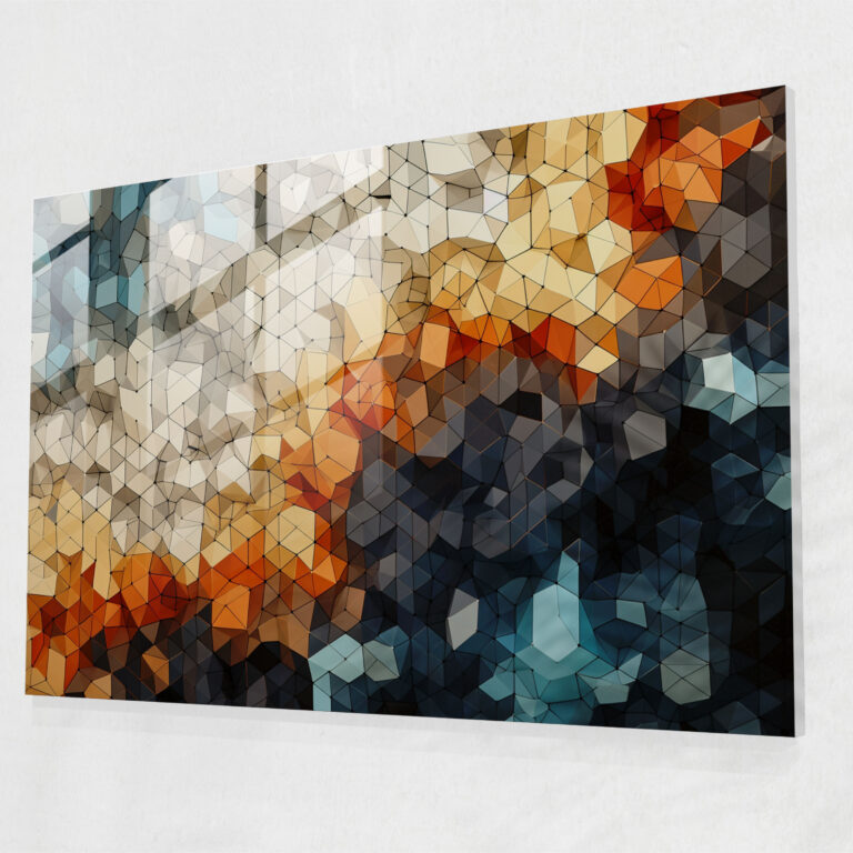 Blockchain Glass Wall Art - Blockchain, Home Decoration, Glass Art, Glass Print