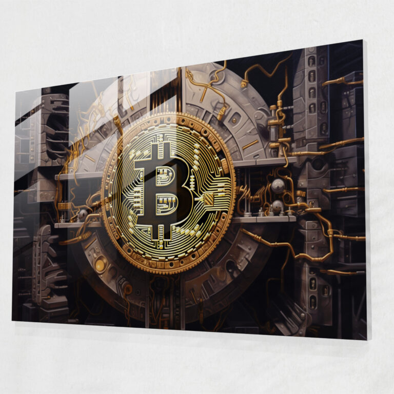 Blockchain Glass Print - Blockchain, Blockchain, Home Decoration, Modern Art