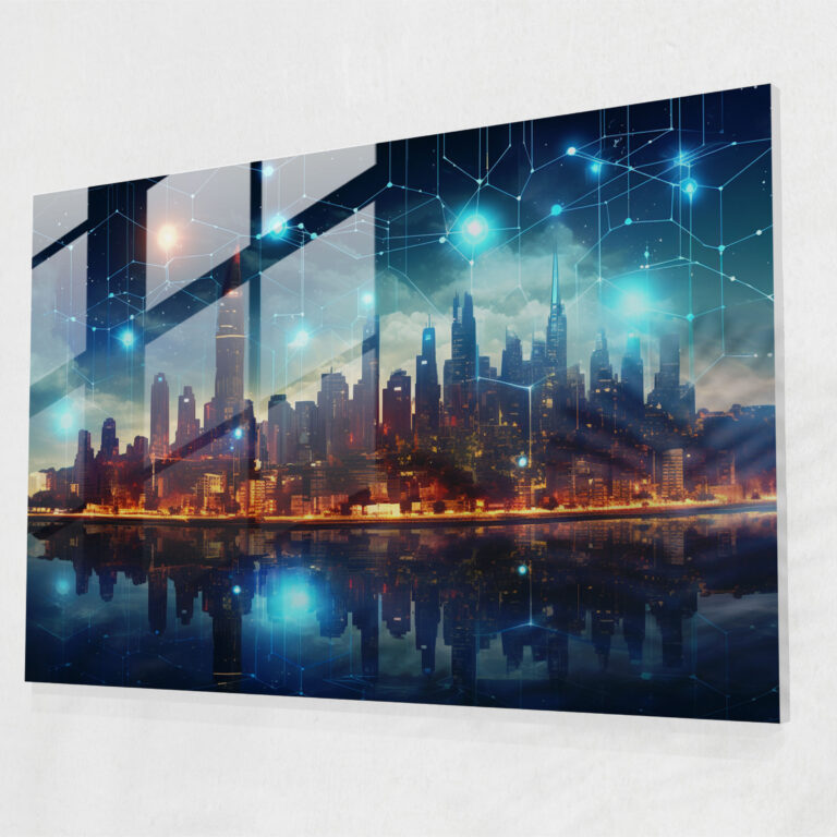 Blockchain Wall Decoration - Blockchain, Modern Art, Wall Decoration, Conversation Starter