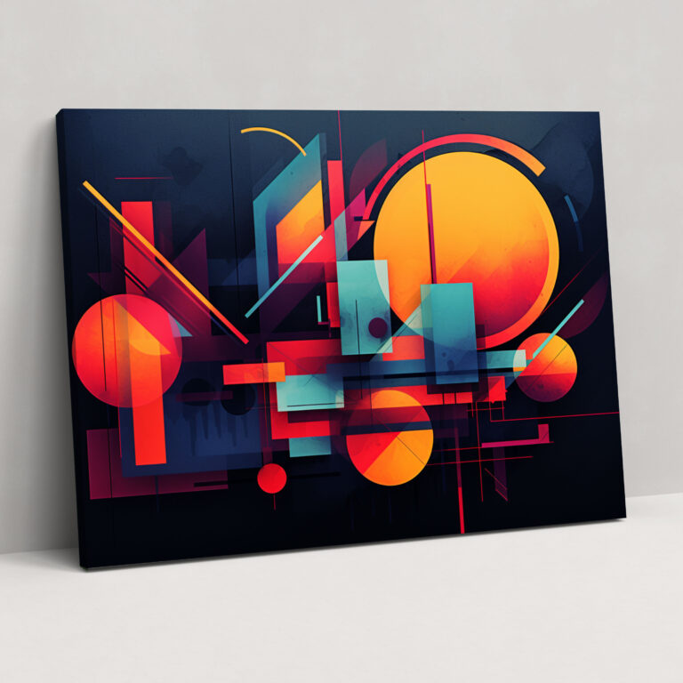 Blockchain Abstract Canvas Print - Blockchain, Wall Decoration, Canvas, Canvas Print