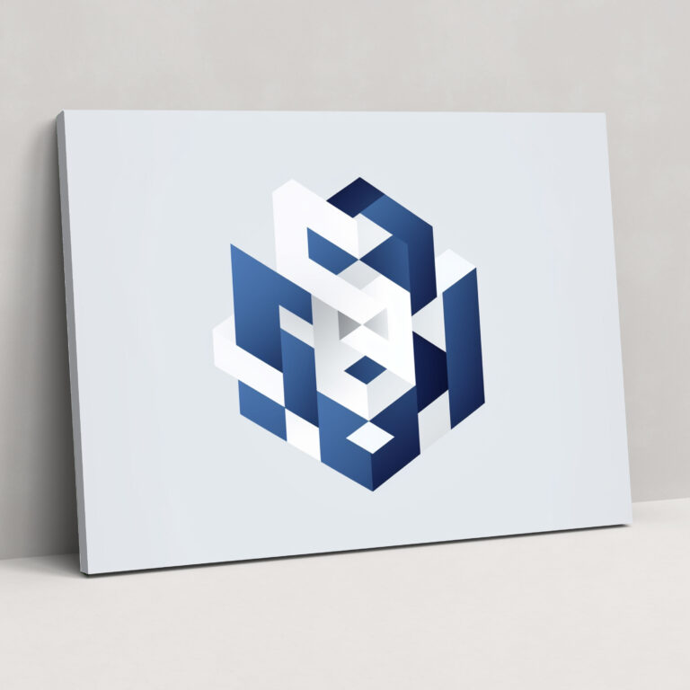 Blockchain Symbol Wall Art - Blockchain, Blockchain, Decentralized Systems, Home Decoration