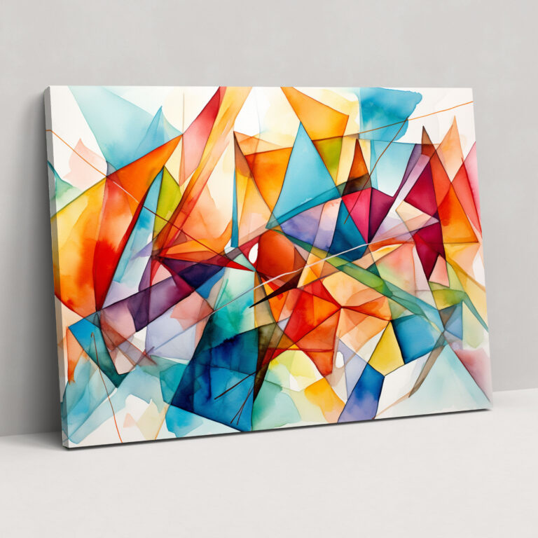 Blockchain Abstract Canvas Print - Blockchain, Canvas Wall Art, Wall Decoration, Home Decoration