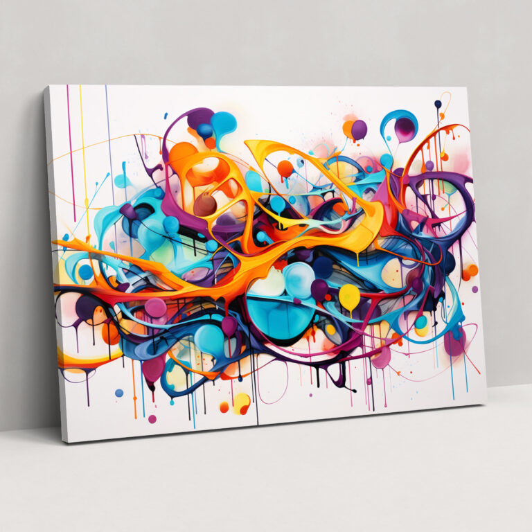 Blockchain Abstract Canvas Print - Blockchain, Wall Art, Blockchain, Wall Decoration
