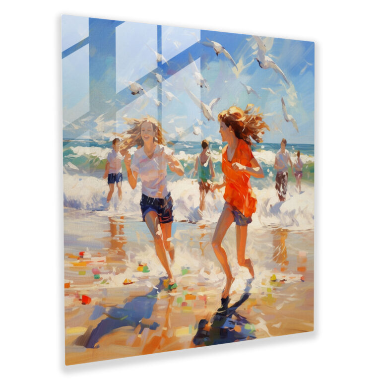 Beach Escape Glass Print - Beach, Glass Print, Home Decoration, Glass Wall Art