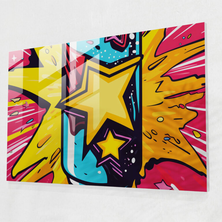 Pop Art Beer Glass Print - Beer, Glass Art, Glass Wall Art, Modern Art