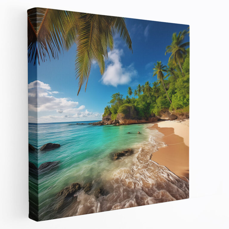 Secluded Beach Canvas Print - Tropical Paradise Wall Art - Beach, Tropical, Canvas Print, Wall Art