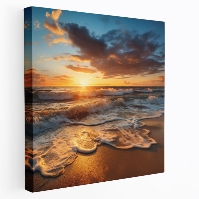 Beach Canvas Print - Beach Sunset - Beach, Home Decoration, Canvas, Canvas Print