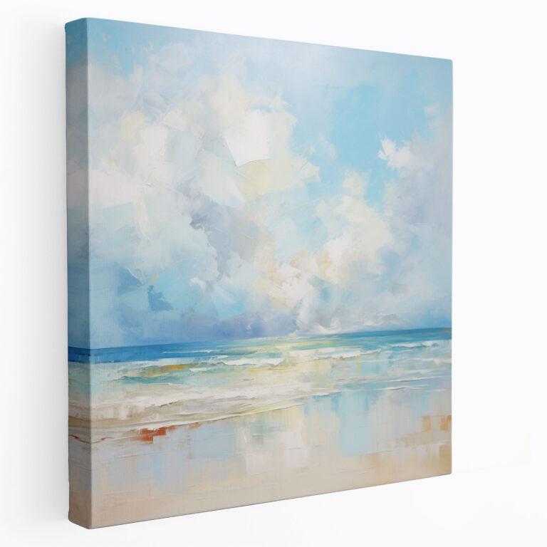 Beach Wall Art - Serene Landscape Canvas Print - Beach, Canvas Wall Art, Peaceful Ambiance, Beach