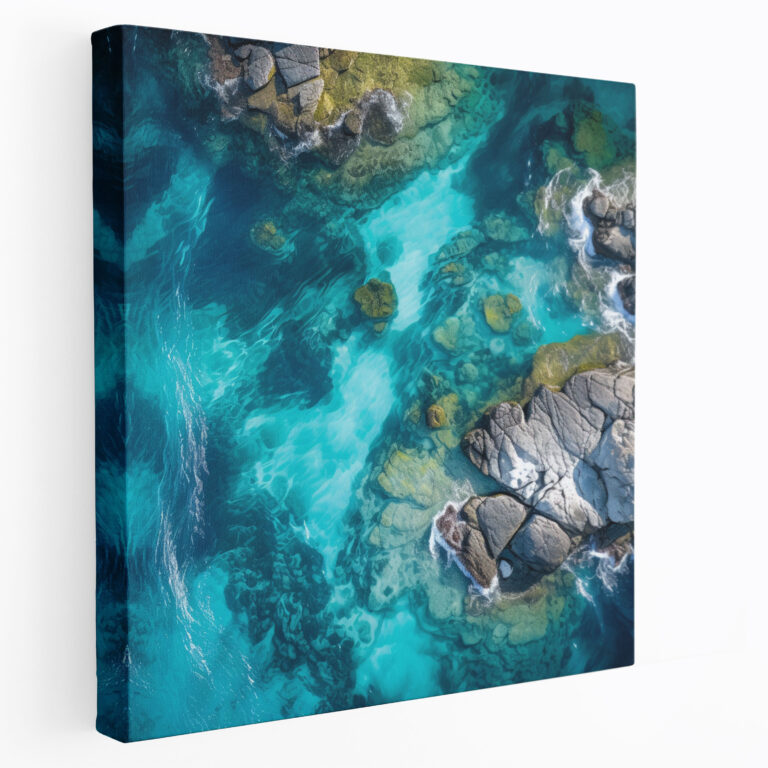 Beach Canvas Print - Turquoise Waters Wall Decoration - Beach, Home Decoration, Canvas Wall Art, Canvas
