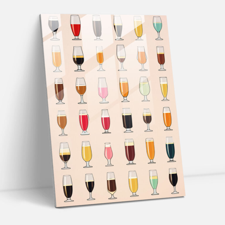 Beer Wall Decoration - Beer, Diversity Of Beer Culture, Glass Wall Art, Home Decoration