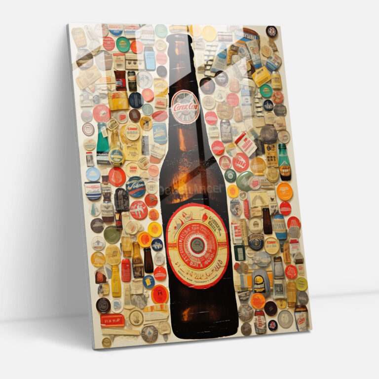 Modern Beer Art - Beer, Modern Art, Glass Art, Glass Print