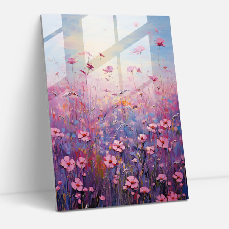 Bleeding Flowers Glass Art - Bleeding Flowers, Glass Print, Glass Art, Home Decoration