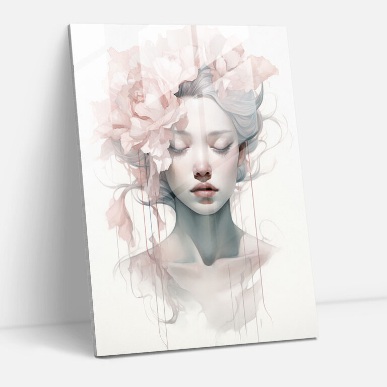 Bleeding Flowers Glass Wall Art - Bleeding Flowers, Glass Wall Art, Home Decoration, Wall Decoration