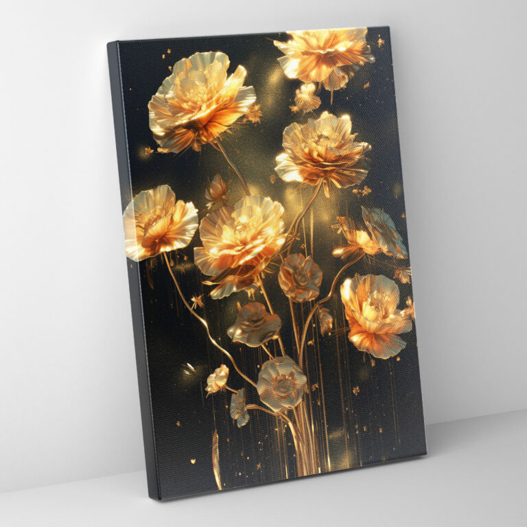 Bleeding Flowers Canvas Print - Bleeding Flowers, Wall Decoration, Wall Art, Canvas Wall Art