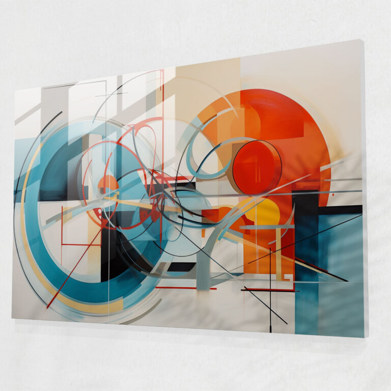 Geometric Bicycle Glass Print - Bicycle, Glass Print, Wall Decoration, Shapes
