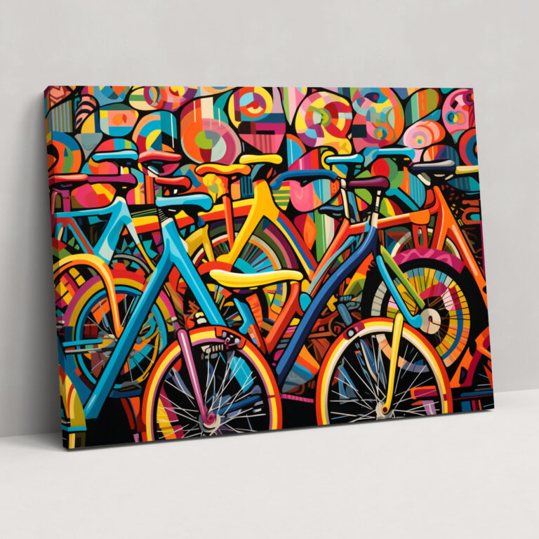 Bicycle Canvas Print - Bicycle, Vibrant, Canvas, Bicycle