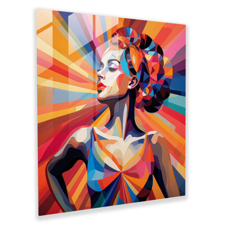 Ballerina Pop Fusion Glass Print - Ballerina, Wall Decoration, Home Decoration, Pop Art