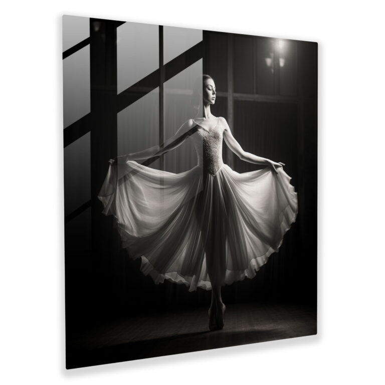Ballerina Glass Print - Timeless And Elegant Wall Art - Ballerina, Ballerina, Glass Art, Modern Art
