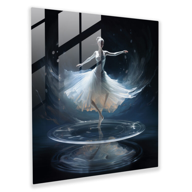Ballerina Glass Print - Fragile And Beautiful Wall Art - Ballerina, Modern Art, Ballerina, Glass Wall Art