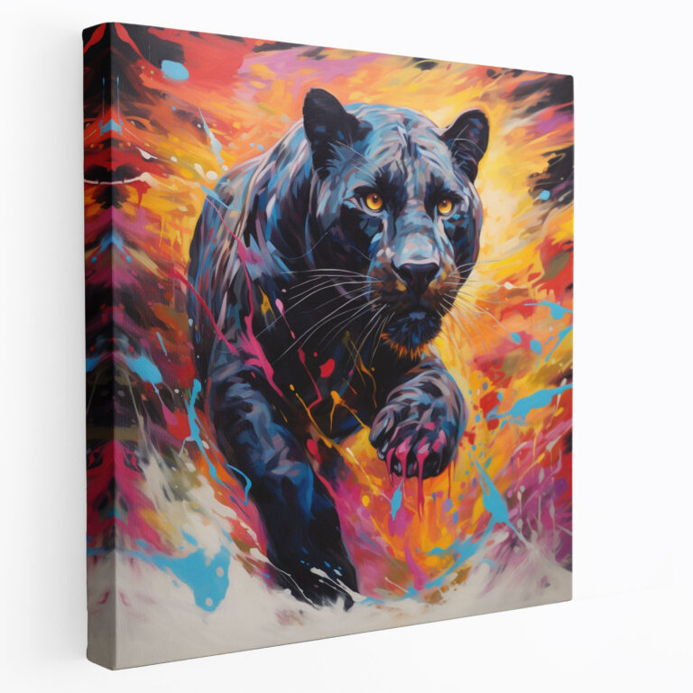 Black Panther Canvas Print - Black Panther, Modern, Black Panther, Abstract
