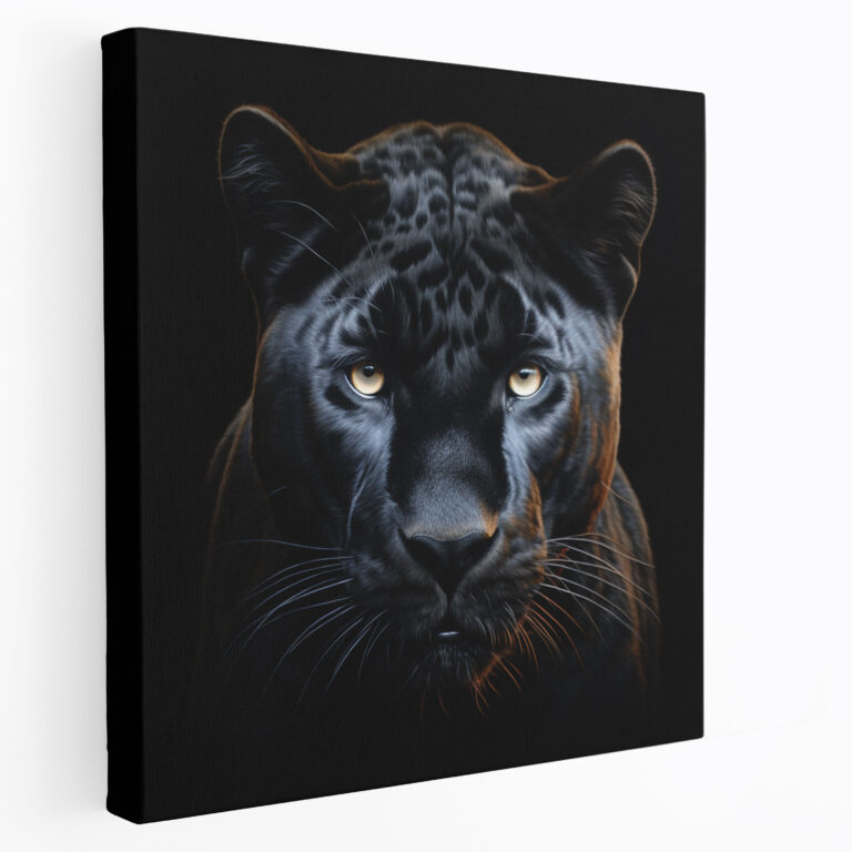 Elegant Black Panther Canvas Print - Black Panther, Wall Art, Elegant, Black Panther