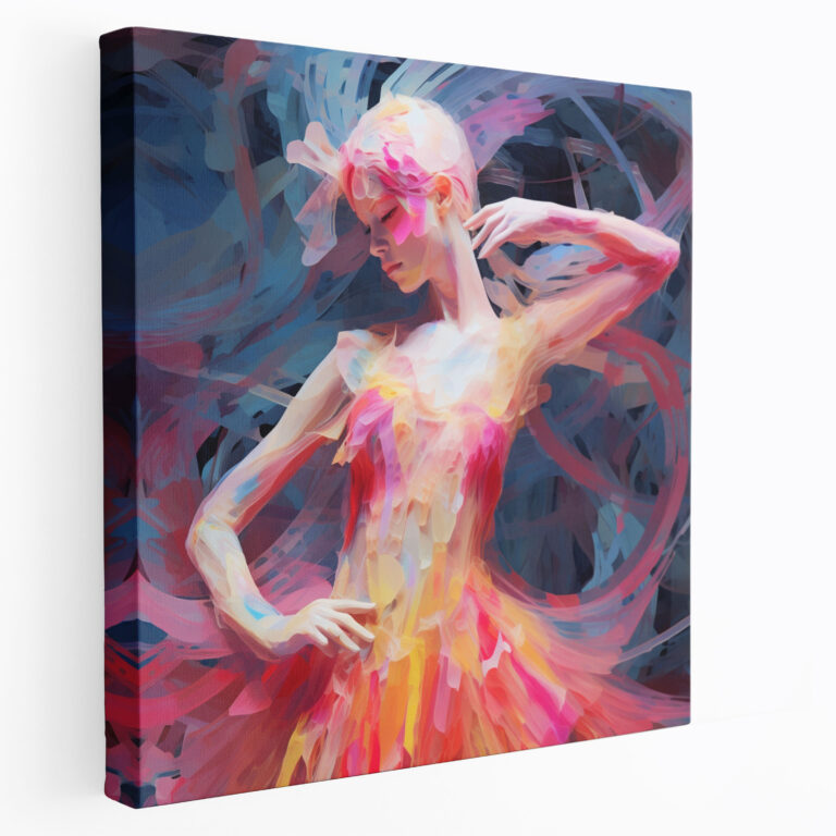 Modern Ballerina Canvas Print - Ballerina, Canvas Print, Patterns, Home Decoration