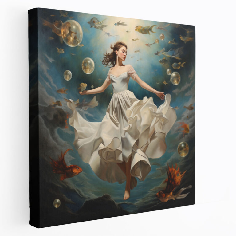 Surrealist Ballerina Canvas Print - Ballerina, Painting, Ballerina, Canvas Wall Art