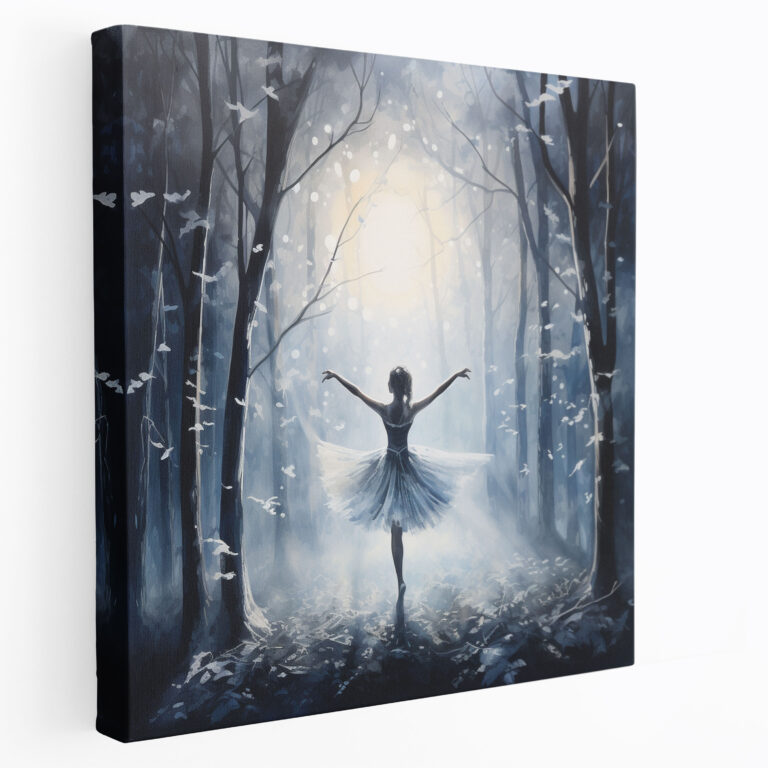 Ballerina Moonlit Forest Canvas Print - Ballerina, Ballerina, Moonlit Forest, Home Decoration