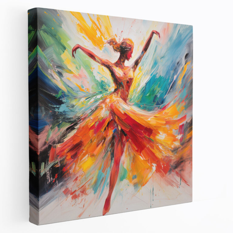 Ballerina Abstract Expressionism Canvas Print - Ballerina, Canvas Print, Abstract Expressionism, Home Decoration