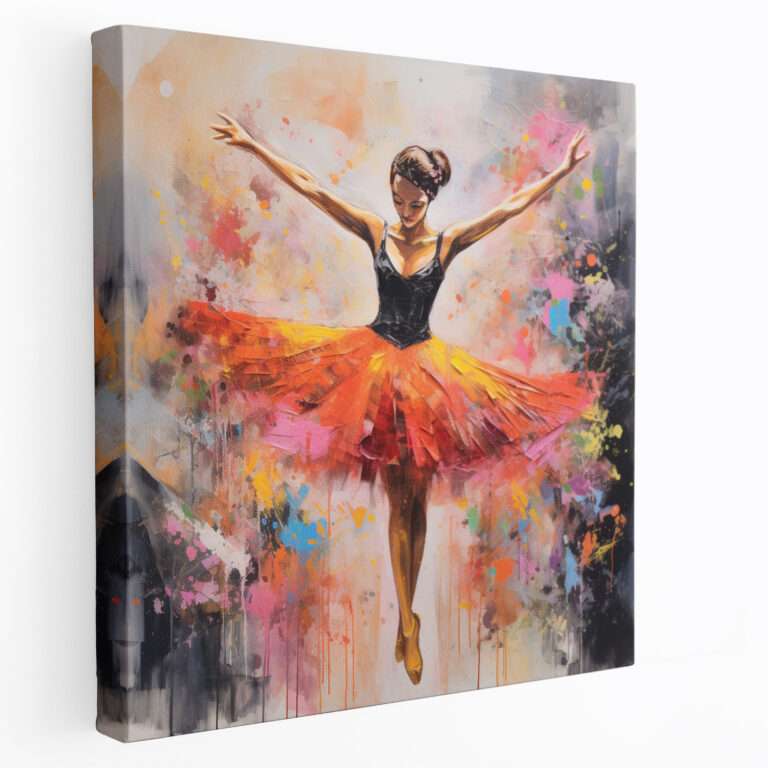 Contemporary Ballerina Canvas Print - Ballerina, Canvas, Wall Decoration, Canvas Wall Art