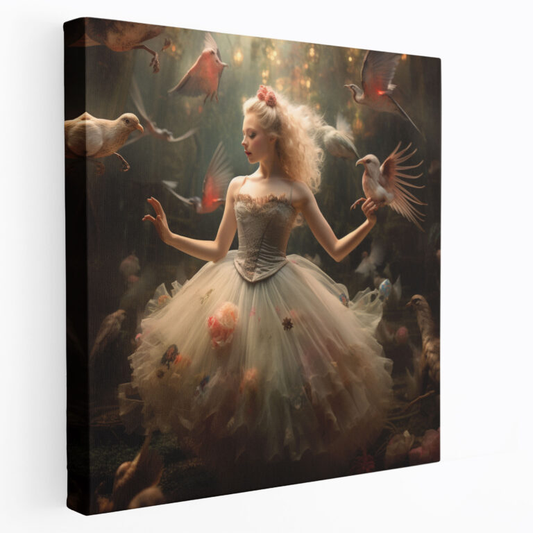 Whimsical Fantasy Ballerina Canvas Print - Ballerina, Canvas Print, Twirling, Canvas