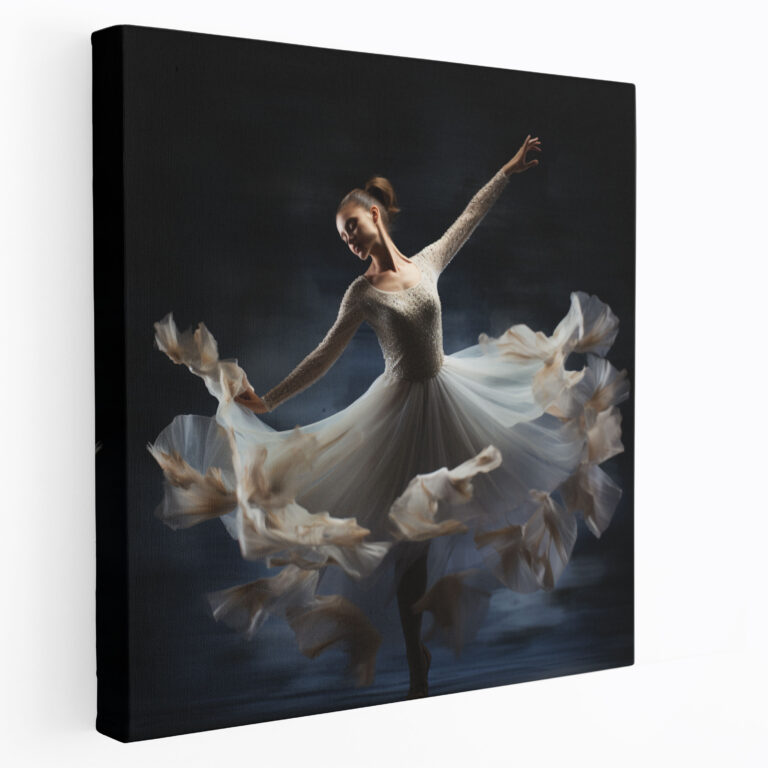 Graceful Movement Ballerina Canvas Print - Ballerina, Canvas Print, Wall Art, Elegance