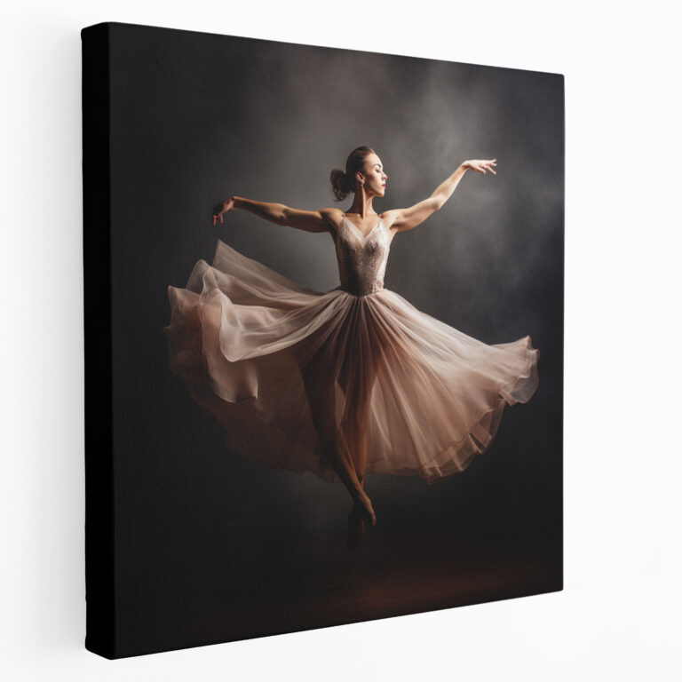 Powerful Elevation Ballerina Canvas Print - Ballerina, Ballerina, Canvas, Wall Decoration