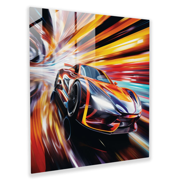 Bmw Abstract Glass Print - Bmw, Glass Wall Art, Glass Art, Modern Art