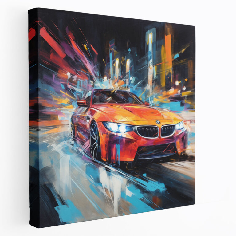 Bmw Abstract Canvas Print - Bmw, Home Decoration, Sports Car, Canvas