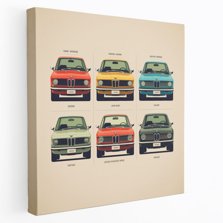 Bmw Evolution Poster Print - Bmw, Wall Decoration, Bmw, Canvas Print