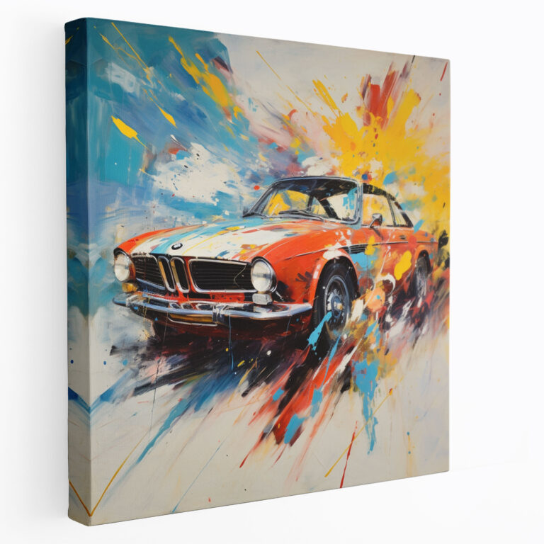 Bmw Abstract Expressionist Canvas Print - Bmw, Home Decoration, Bmw, Abstract Expressionist Painting