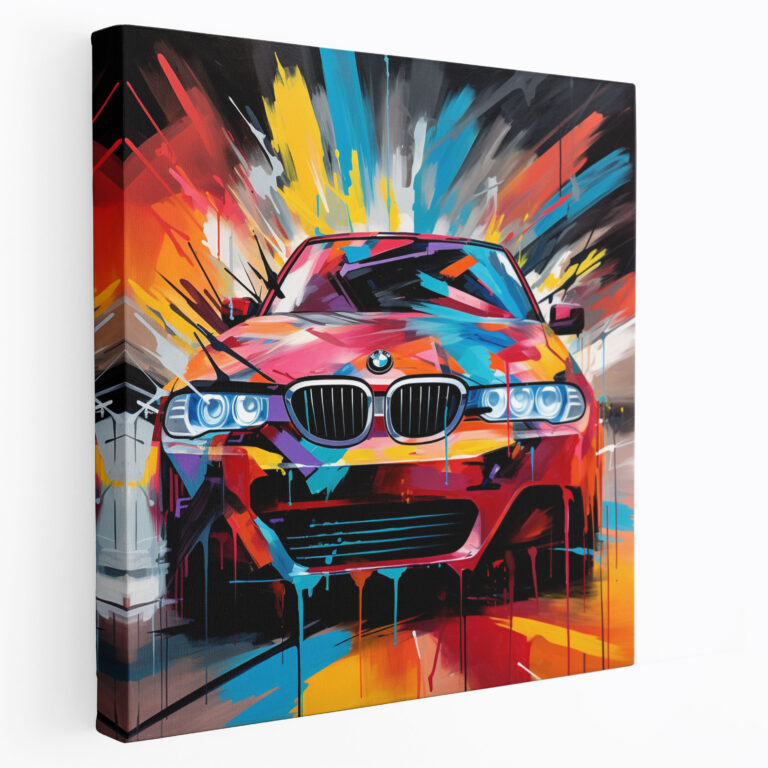Bmw Graffiti Art Canvas Print - Bmw, Canvas Print, Canvas, Canvas Wall Art
