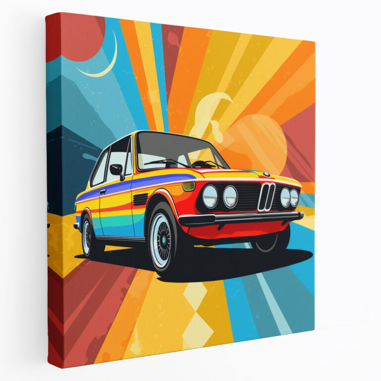 Pop Art Bmw Canvas Print - Bmw, Pop Art, Illustration, Wall Decoration