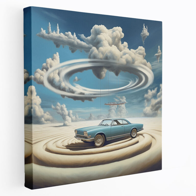 Bmw Surreal Cloudscape Wall Art - Bmw, Canvas Print, Bmw, Bmw Car