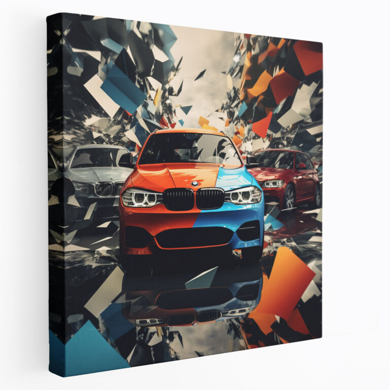 Bmw Car Collage Canvas Print - Bmw, Bmw Car Models, Collage Style, Home Decoration