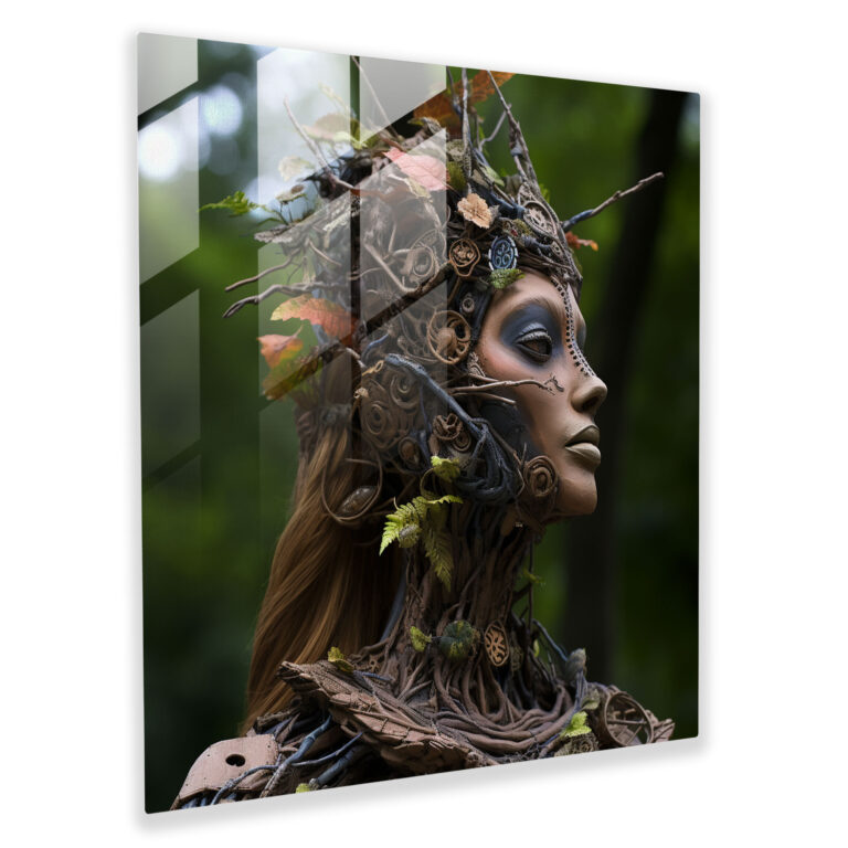 Born Recycled Materials Glass Print - Born, Transformation, Born Recycled Materials Glass Print, Sculpture