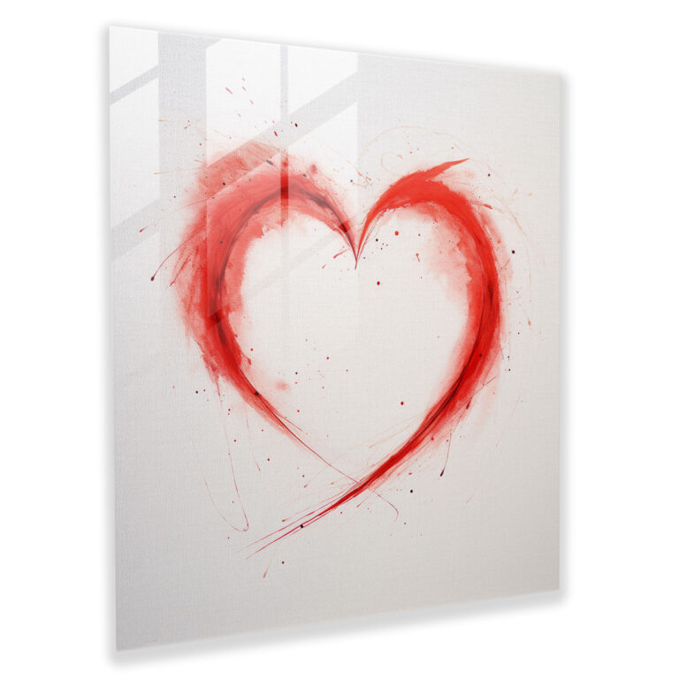 Born To Love: Modern Glass Print - Born, Wall Decoration, Connection, Glass Wall Art