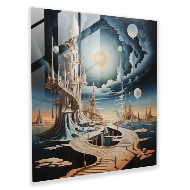 Mystical Born Glass Print - Born, Modern Art, Imaginative, Home Decoration