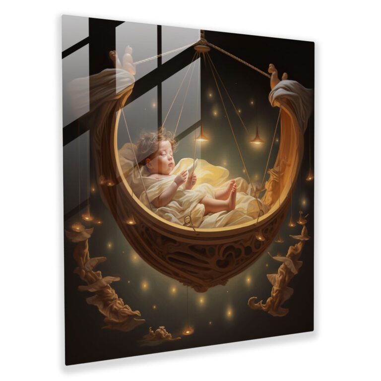 Born Dreamscapes Glass Print - Born, Home Decoration, Modern Art, Born