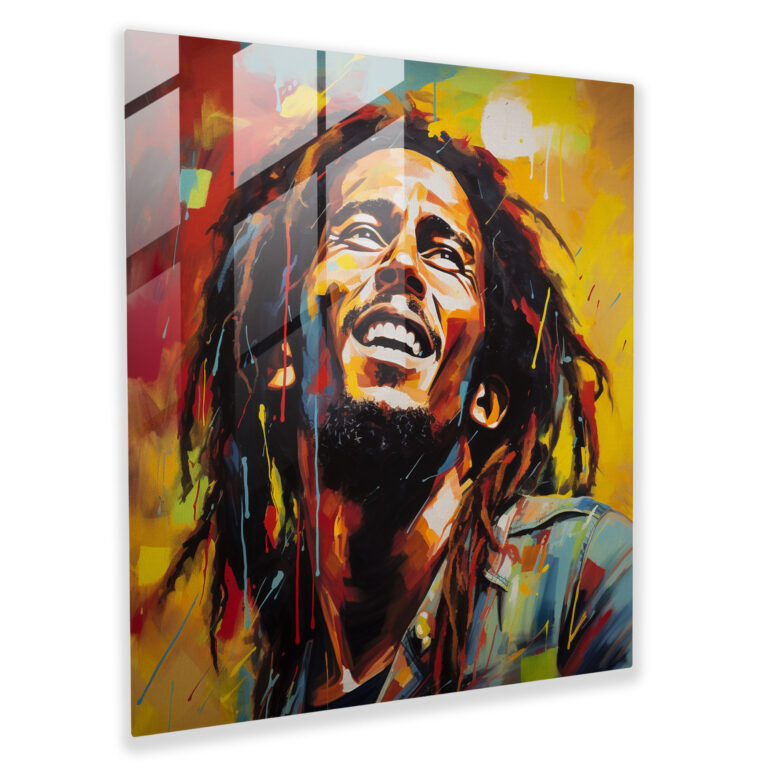 Bob Marley Glass Wall Art - Bob Marley, Bob Marley, Modern Art, Glass Print