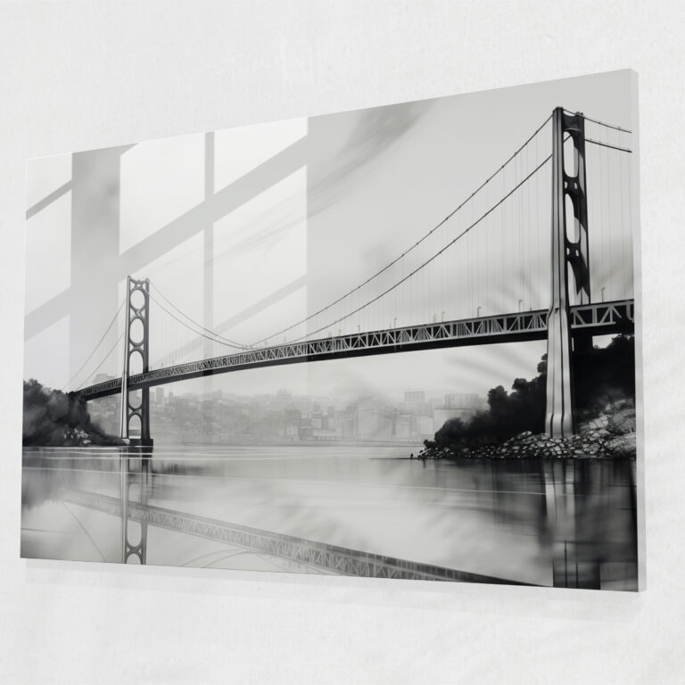 Bosphorus Bridge Glass Wall Art - Bosphorus Bridge, Bosphorus Bridge, Modern Art, Elegant